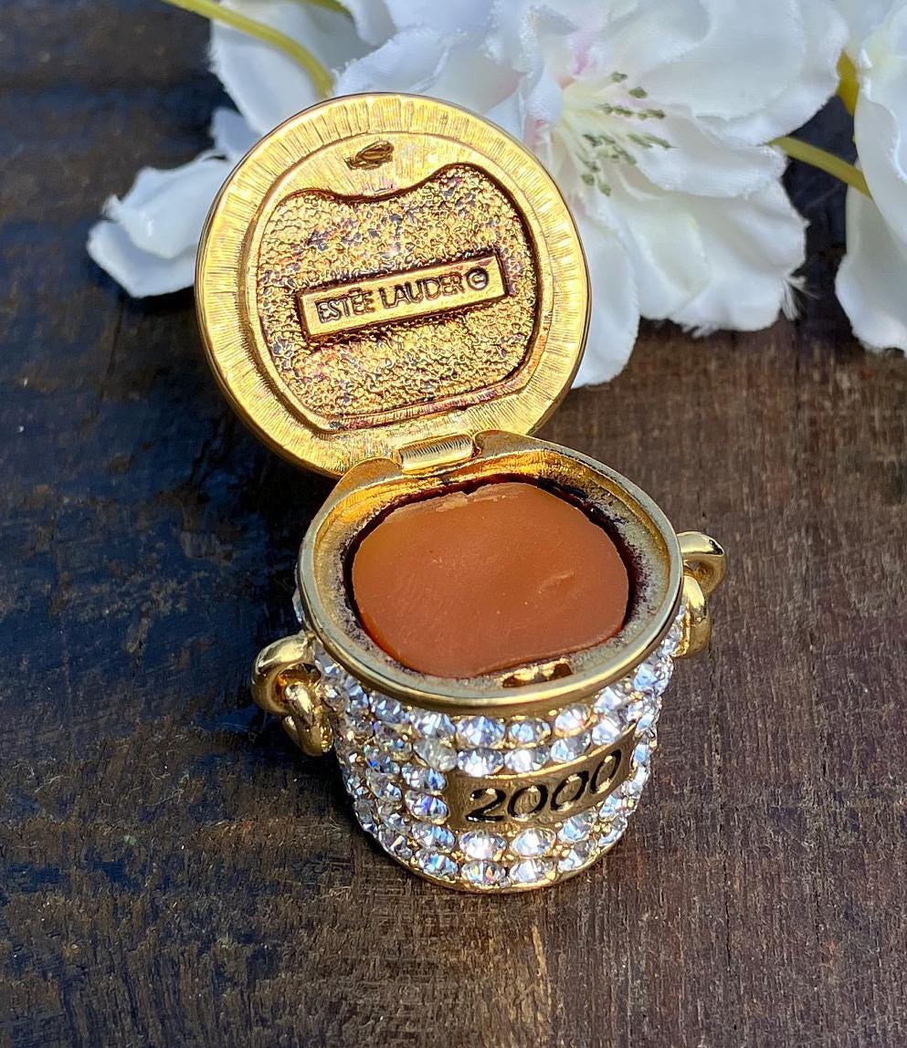 エスティローダー 練り香水 2000 シャンパン イン バケット Champagne Bucket Estee Lauder Solid Perfume From 1999 - Etsy