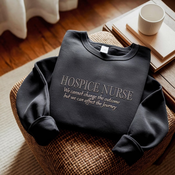 Sweat-shirt brodé pour infirmière de soins palliatifs, cadeau de remerciement pour infirmière