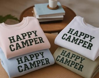 Custom Embroidered Camp Bachelorette Sweatshirt: Mountain Bride, Camping Theme