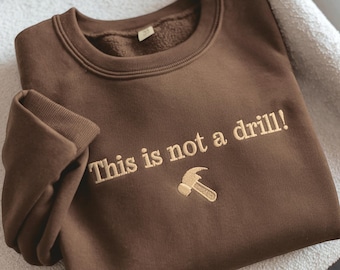 Funny Dad Joke Embroidered Sweatshirt, Fathers Day Gift