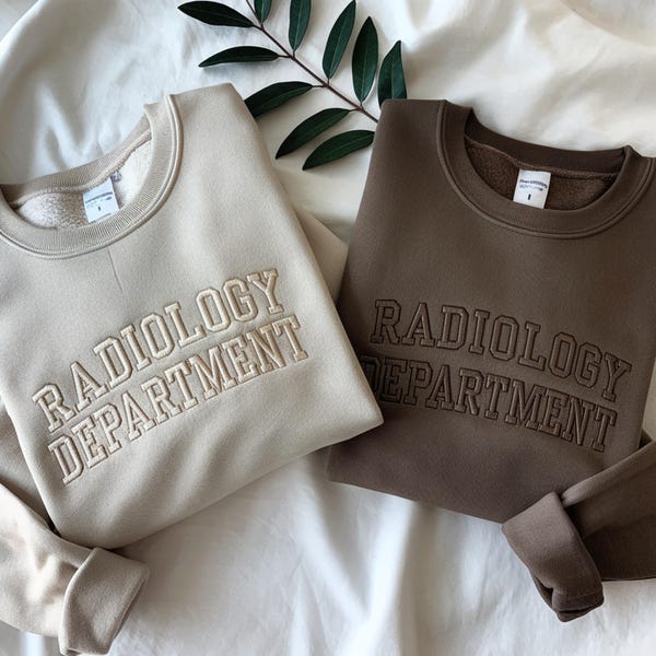 Embroidered Rad Tech Sweatshirt, Radiology Technologist Graduation Gift