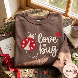 Embroidered Love Bugs Sweatshirt Dancing LadyBug Shirt, The Last Of The Bugs Tee, Bug lover gifts