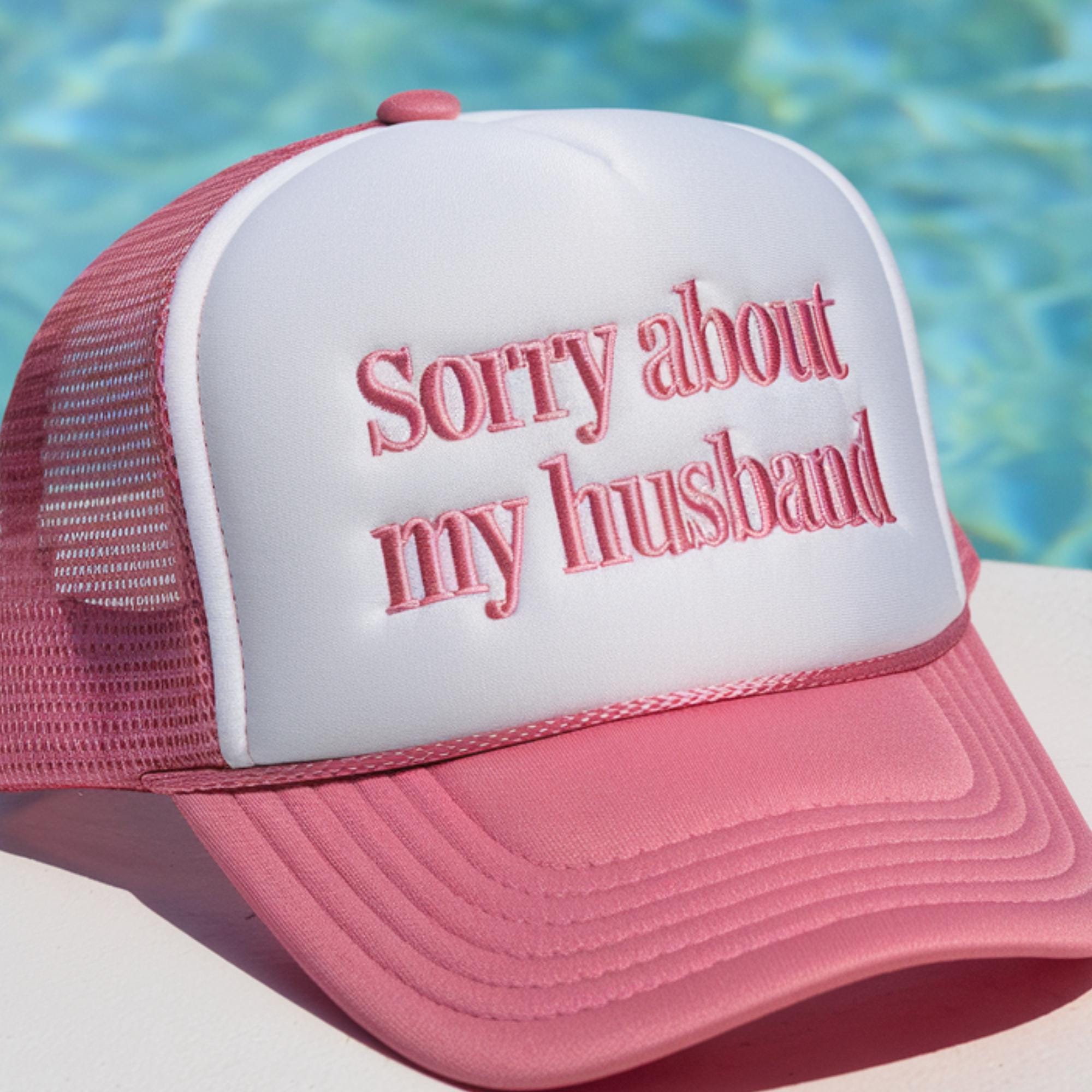 Daddy Tried Funny Gag Gift Hat USA Embroidery Trucker Mesh Snapback White Pink T Got Daddy Issues? main image 4