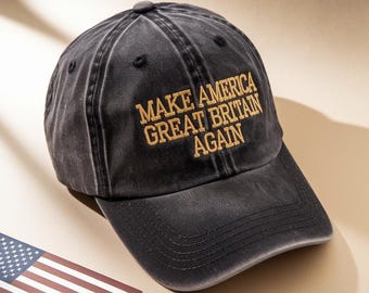 Embroidered "Make America Britain Again" Cap - Funny Political Gift