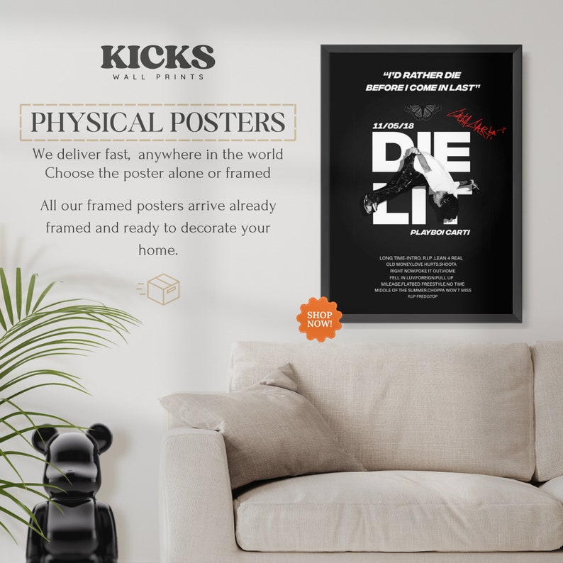 Playboi Carti Poster Set - 6 Stück 20x30cm Musik Rapper Wanddekoration