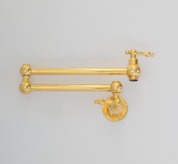 Robinet Remplisseur De Casserole Mural En Laiton Non Laqué - Style Vintage - Bras Oscillant 20 Pouces