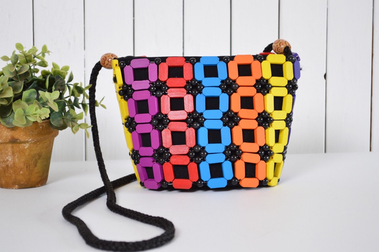 African Beaded Multi-colored Cross Body Bags - Etsy