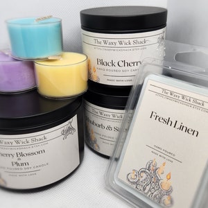 Scented Candles & Wax Melts - Handmade, Highly scented, small, medium and large candles