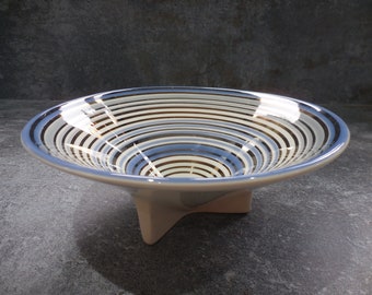 Vintage Art Deco 21cm Footed Bowl by Moorland