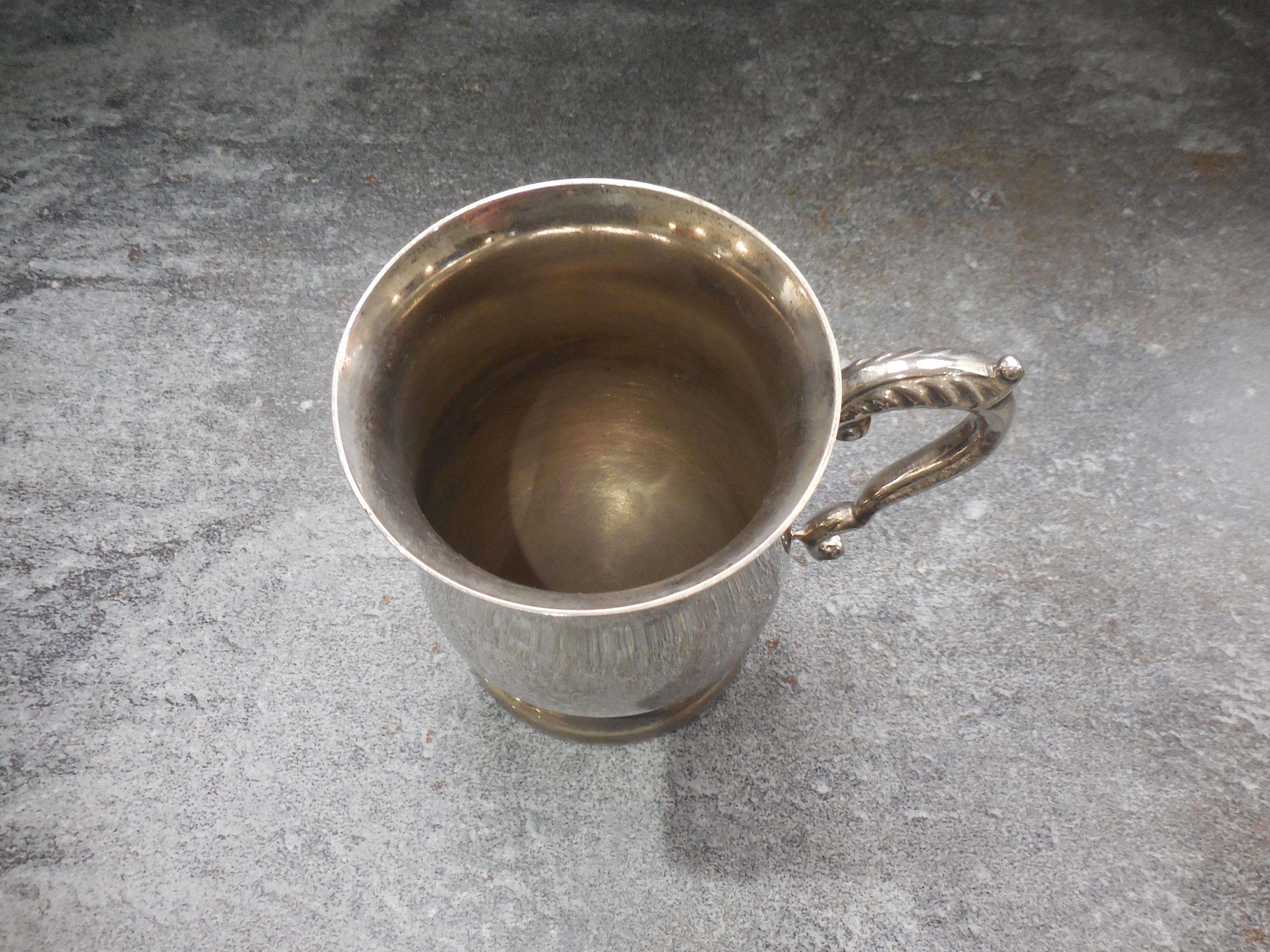 ウィリアム・アダムス作 ヴィンテージ シルバープレート タンカード