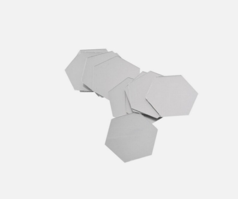 60X 3D Hexagon Mirror Tiles Wall Stickers Self Adhesive Decor Stick on
