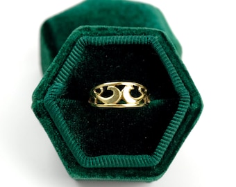 Antique 14K Gold Ring, Austria-Hungary Solid Gold 580