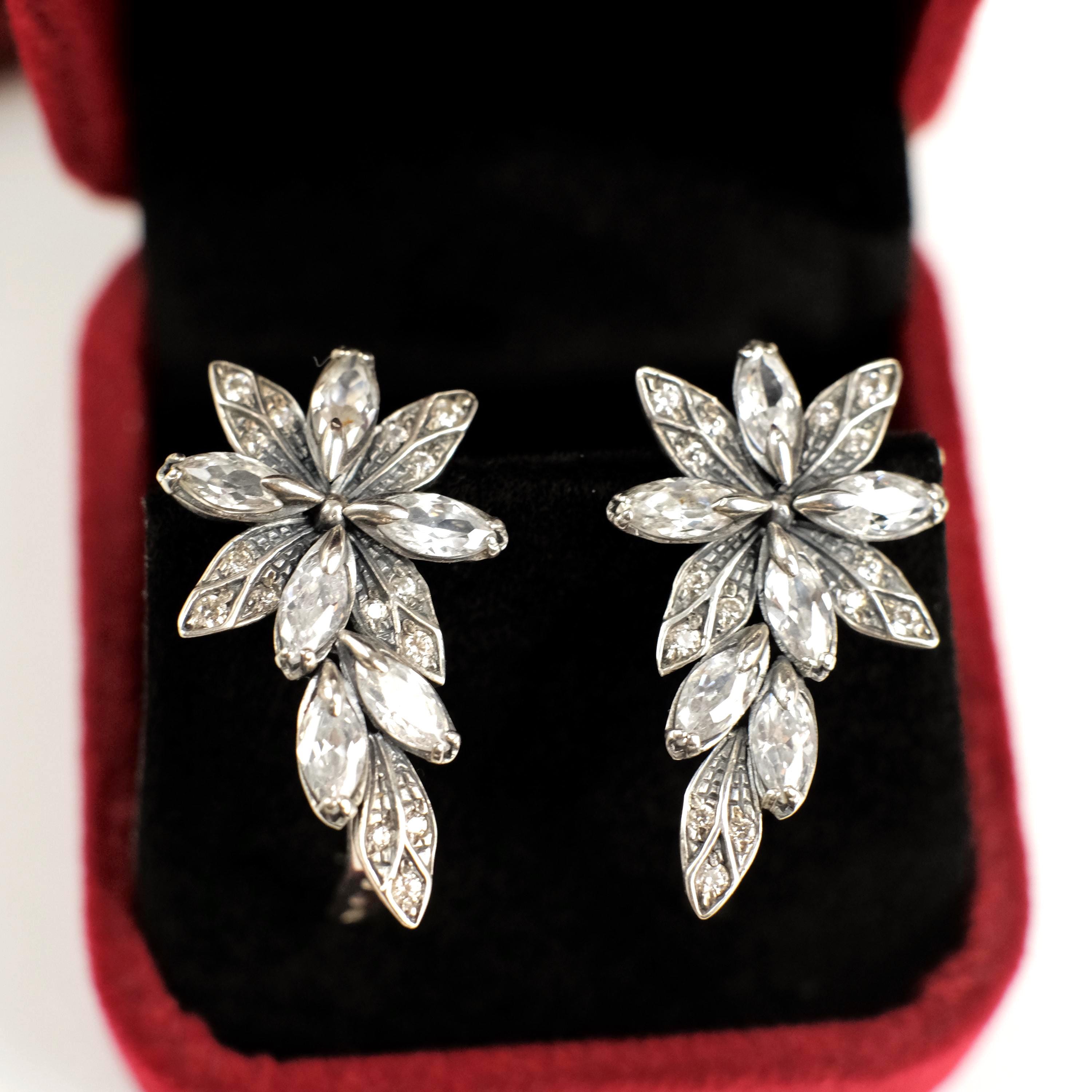 Solid 925 Orecchini in argento sterling per donne e ragazze