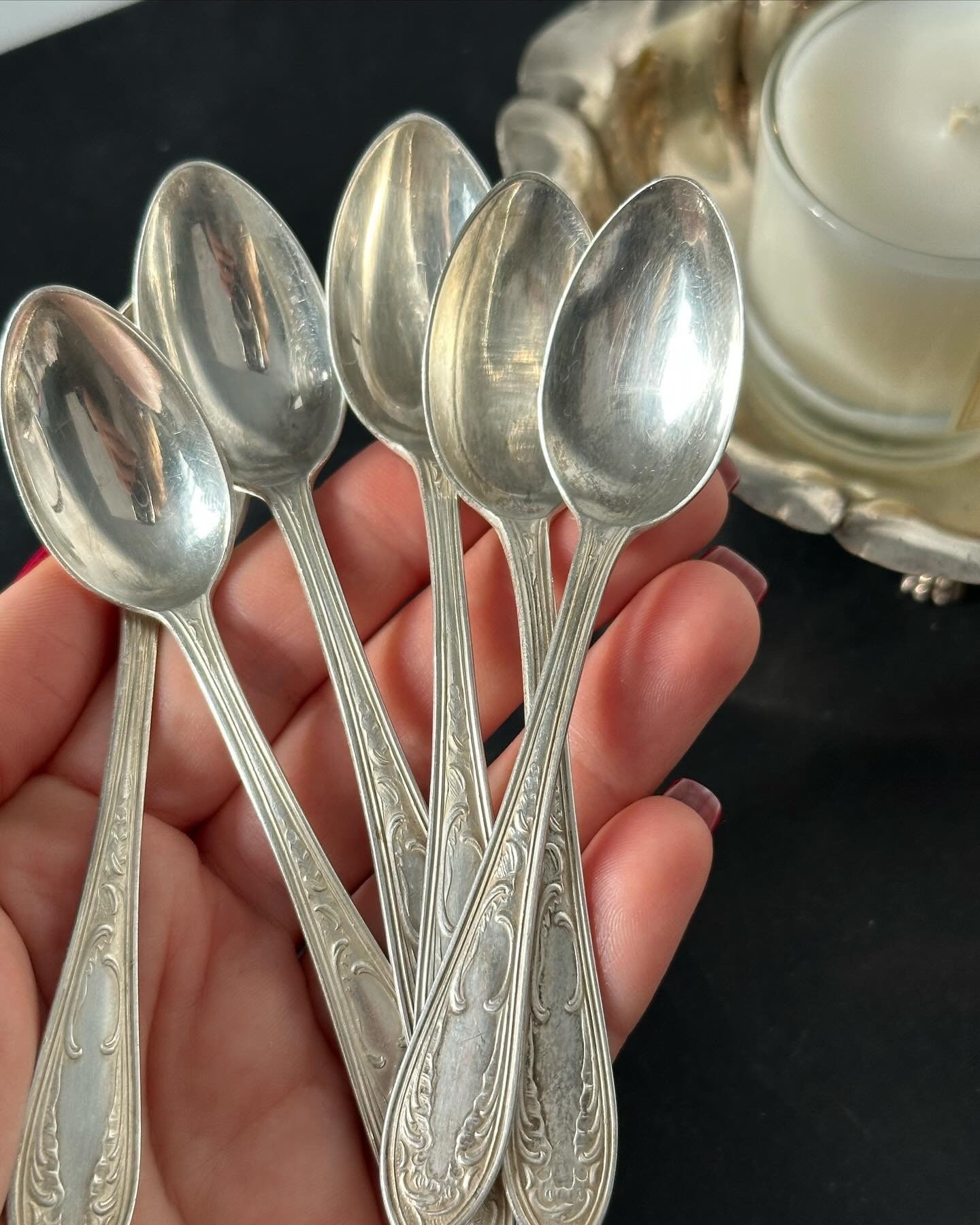 STERLING。銀製。シルバー製。スプーン。ノルウェー製。約9.4g。中古品