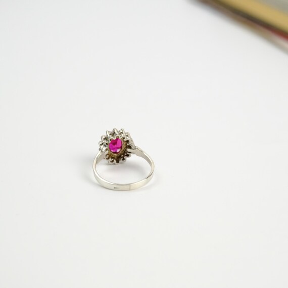 Vintage ruby ring, sterling silver ruby ring, Ukr… - image 7