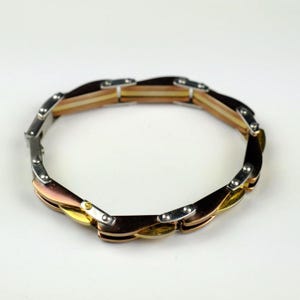 Vintage Stainless Steel Bracelet - Stylish Durable Futuristic Design, Modern Men&#39;s & Women&#39;s Jewelry Accessory