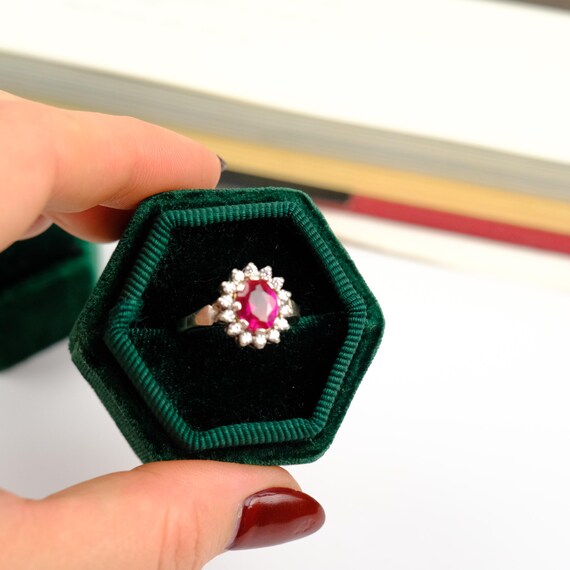 Vintage ruby ring, sterling silver ruby ring, Ukr… - image 13