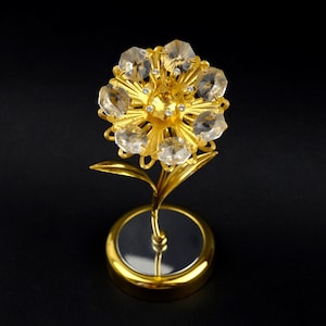 Swarovski crystal flower figurines - Etsy 日本