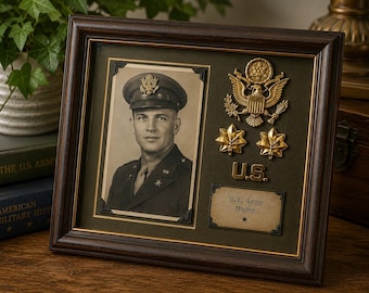 Vintage Pasquale U.S. Army Major Officer Eagle & Oak Leaf Insignia 4 Pc WWII