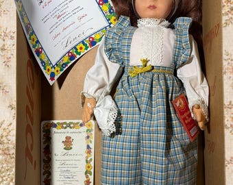 Vintage 1996 Lenci Giada Doll Le Bambine Lenci Italy Box COA Prairie Cottage Collectable