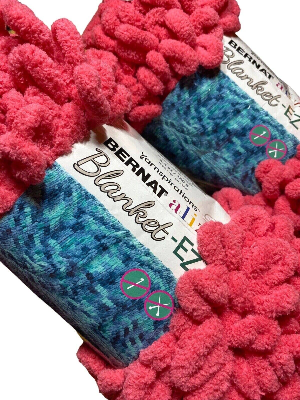 2 Skeins Bernat Alize Blanket EZ Candy Pink Loop Yarn 6.4 Oz Etsy