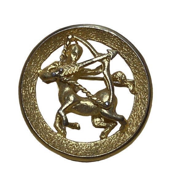 Vintage Jewelry Parklane Signed Zodiac Sagittarius