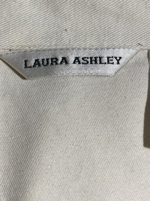 Lara Ashley Cream Denim Shell Button Closure Appl… - image 3