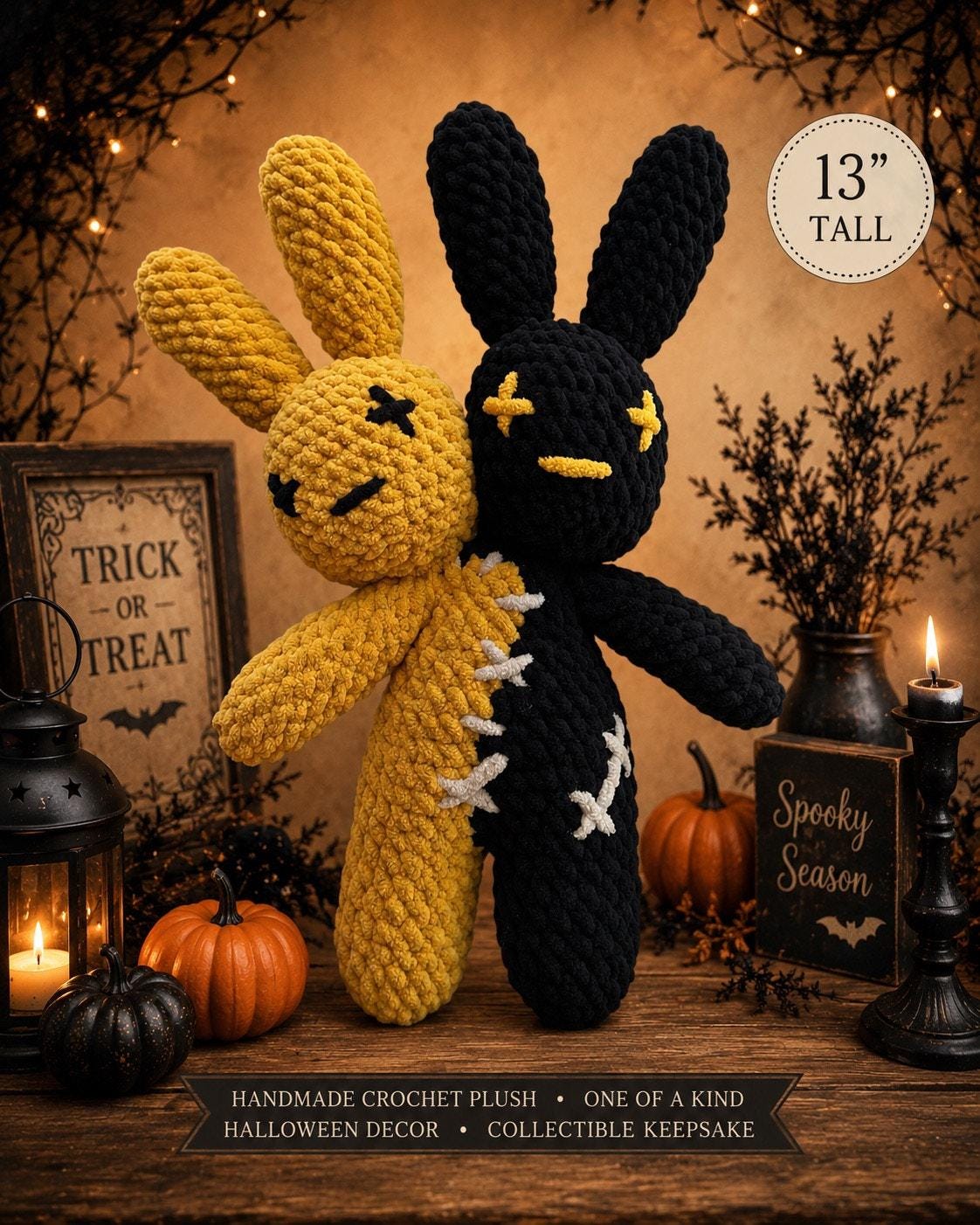 Ghost Bunny Plush - Etsy