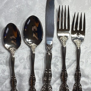 Oneida MICHELANGELO 5pc Place Setting HEIRLOOM Stainless Flatware Replacement