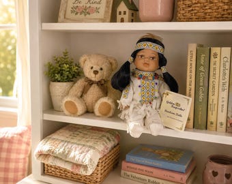 Golden Keepsakes Porcelain Heirloom Doll #1049/2500 Native Style Original Tags