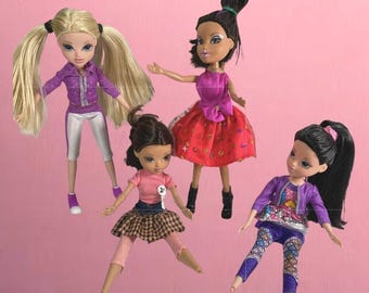 Vintage Bratz Hollywood Style Yasmin 2005 Moxie Girlz Doll Lot of 4 MGA
