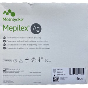 4X4 10x10 Cm Mölnlycke MEPILEX LITE Foam Bandages Boxes Of Five Dressings zdjęcie 2