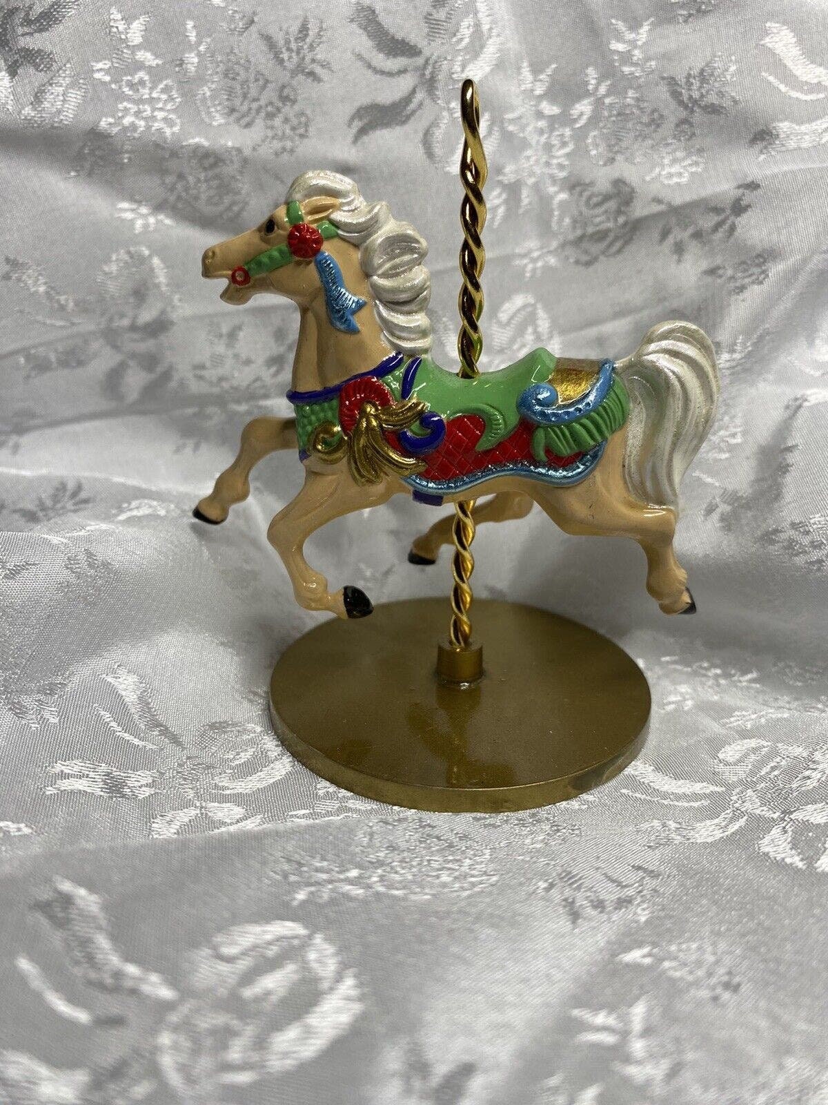Hallmark 1989 Carousel Horse Ginger Christmas Tree 2.5" Replacement Ornament