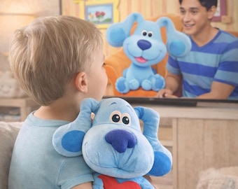 Blue's Clues & You pluche blauwe hond met hart 2020 Nickelodeon-decor