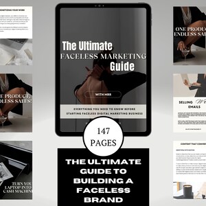 The Ultimate Faceless Digital Marketing Guide-Done for You Digital Product-Master Resell RightMRRPrivate Label Right PLRPassive Income imagen 1