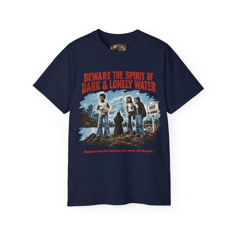 T-Shirt „Der Geist des dunklen und einsamen Wassers“, Retro-Shirt, Hauntology-Kleidung, Top für Informationsfilme Bild 15