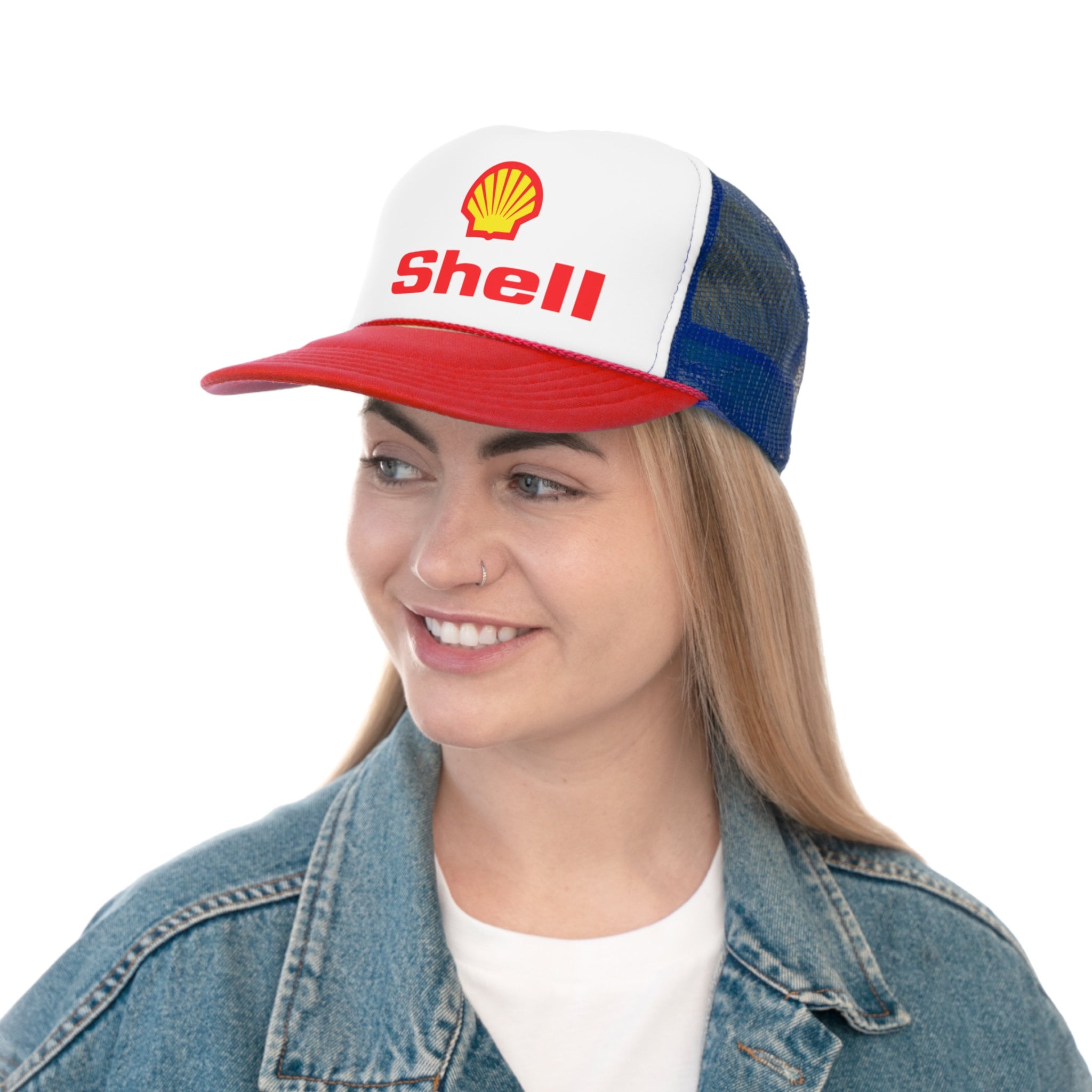 Shell Trucker Cap With Cork Front - Unisex Adjustable Hat (S12009) - View #11