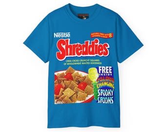 Shreddies - Cereal Box T-Shirt | Retro Breakfast Graphic Tee