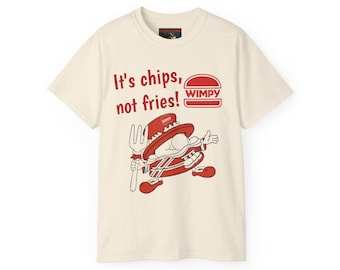 Wimpy - Camiseta unisex de algodón ultrafino