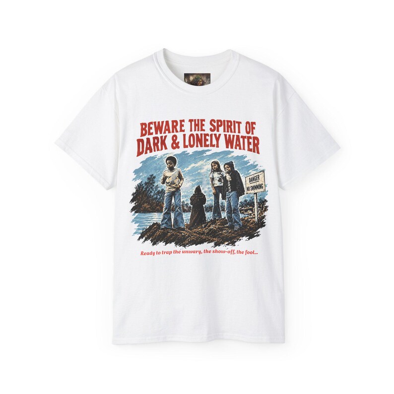 T-Shirt „Der Geist des dunklen und einsamen Wassers“, Retro-Shirt, Hauntology-Kleidung, Top für Informationsfilme Bild 3