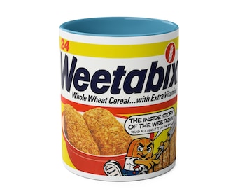 Weetabix - Taza de café de dos tonos, 11 oz