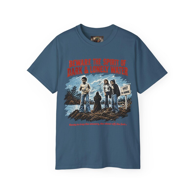 T-Shirt „Der Geist des dunklen und einsamen Wassers“, Retro-Shirt, Hauntology-Kleidung, Top für Informationsfilme Bild 16