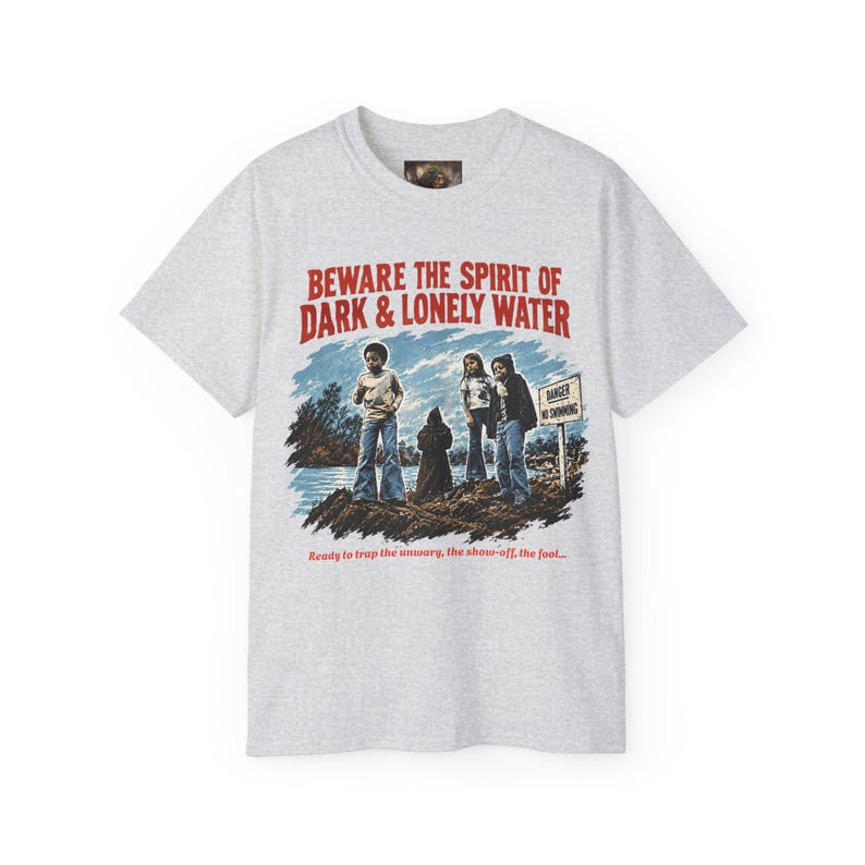 T-Shirt „Der Geist des dunklen und einsamen Wassers“, Retro-Shirt, Hauntology-Kleidung, Top für Informationsfilme Bild 10