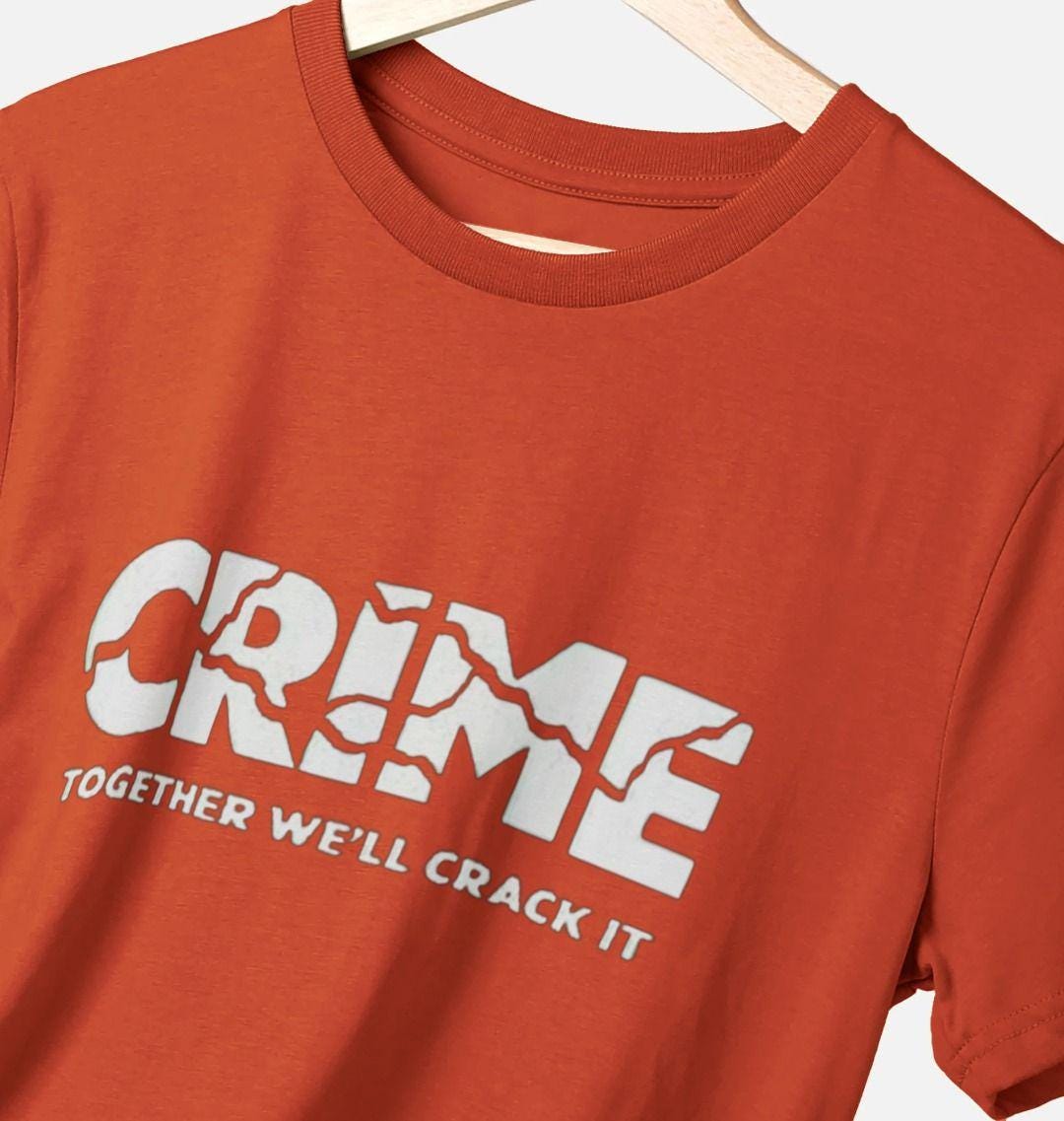 Crime - Together We'll Crack It - T-shirt - Etsy
