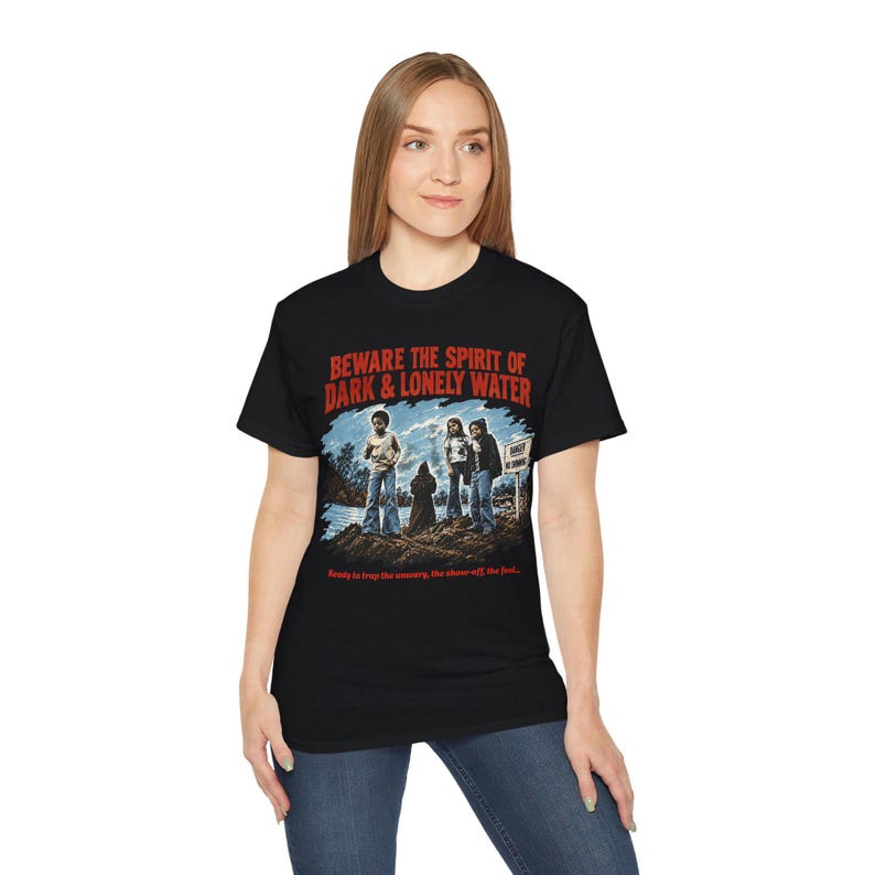 T-Shirt „Der Geist des dunklen und einsamen Wassers“, Retro-Shirt, Hauntology-Kleidung, Top für Informationsfilme Bild 4