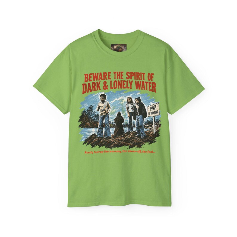 T-Shirt „Der Geist des dunklen und einsamen Wassers“, Retro-Shirt, Hauntology-Kleidung, Top für Informationsfilme Bild 8
