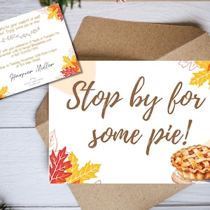 Realtor Thanksgiving Pie Giveaway, Real Estate Giveaway Postcard, Real Estate Pie Giveaway, Real Estate Thanksgiving, Real Estate Print