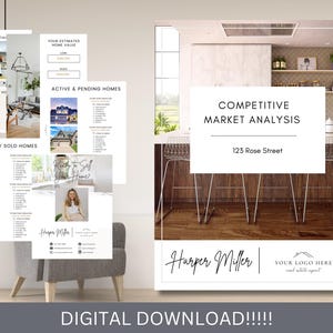 Realtor Competitive Market Analysis Report, Home Equity Report, Realtor CMA Packet, Comparative Market Analysis, Seller Listing Guide
