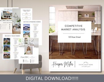 Realtor Competitive Market Analysis Report, Home Equity Report, Realtor CMA Packet, Comparative Market Analysis, Seller Listing Guide