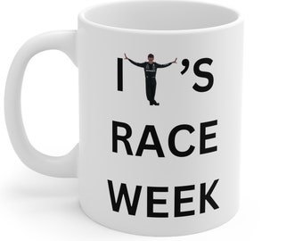 george russell pose mug, It's race week feorge russell mug, funny f1 meme mug, george russell pose meme, formula 1 mug, gift for f1 fan
